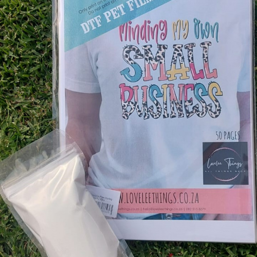 DTF 50 A4 Sheets + 250ml powder